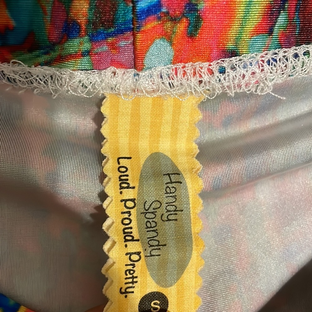 Handy Spandy Made in the USA Leggings Colorful Small - Picture 3 of 5